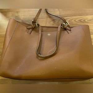 Tan Tory Burch Tote Bag - light wear on strap